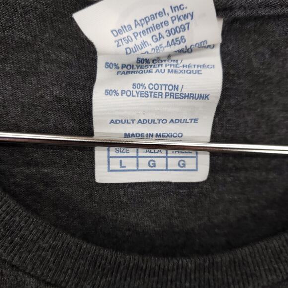 Daytona Beach T Shirt Mens Large Gray Florida Striped Color Graphic Crew Neck - Picture 5 of 5